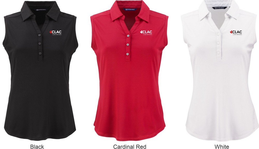 Cutter & Buck Forge Recycled Four-Way Stretch Womens Sleeveless Polo - $62.50